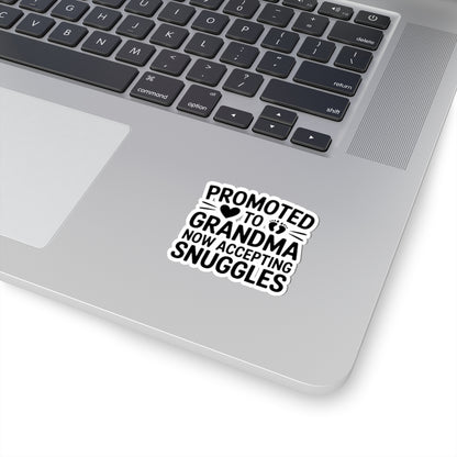 Promoted To Grandma Sticker | New Grandma Gift Pregnancy Reveal