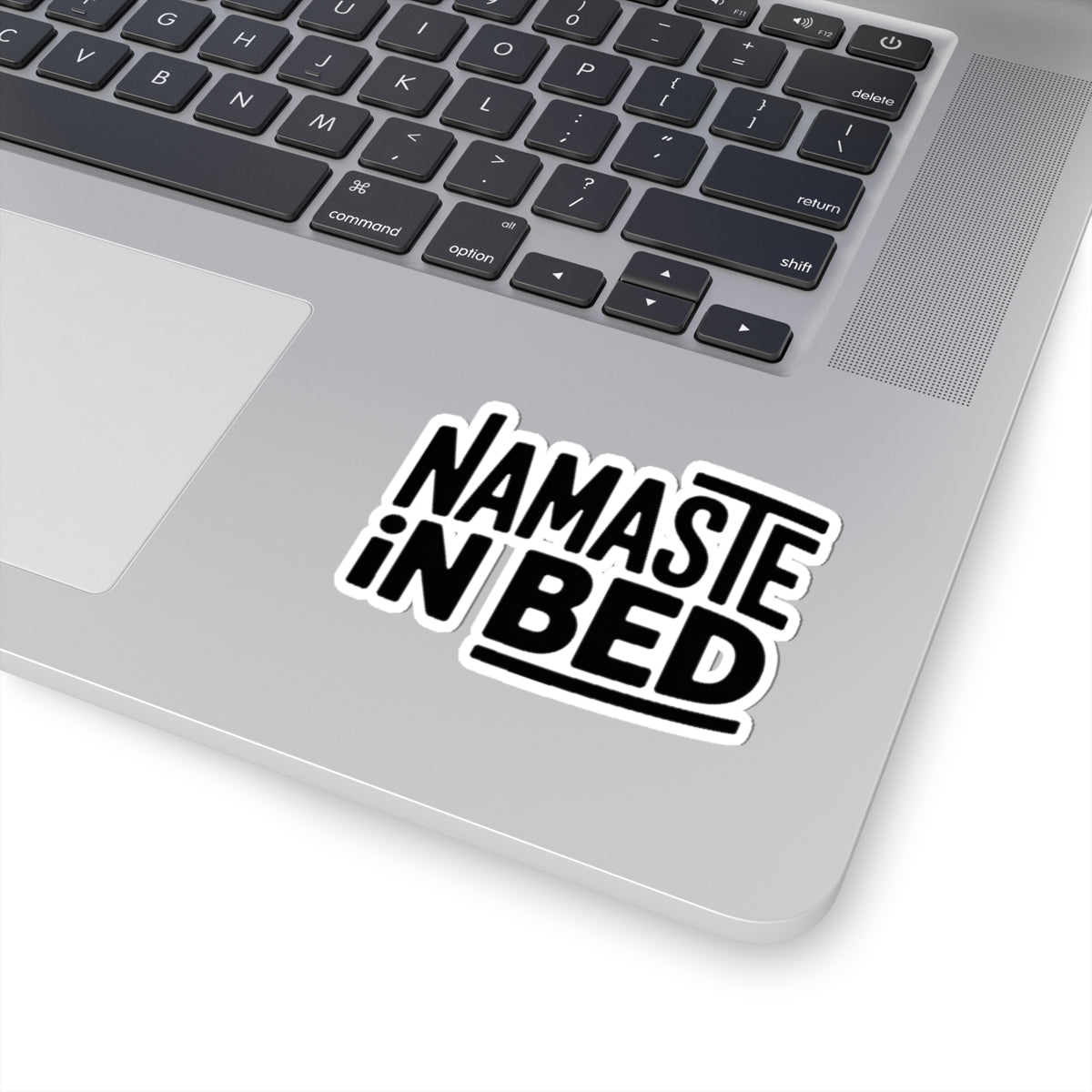Namaste In Bed Sticker Funny Yoga Lover Gift Sarcastic Yogi Tee