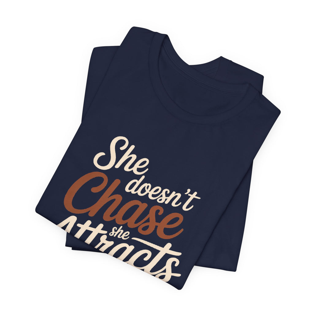 She Doesn't Chase She Attracts What She Squats Shirt Gym Gift