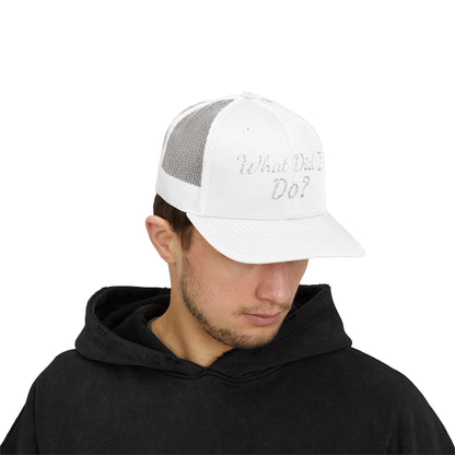 What Did I Do? Rhinestone Trucker Cap