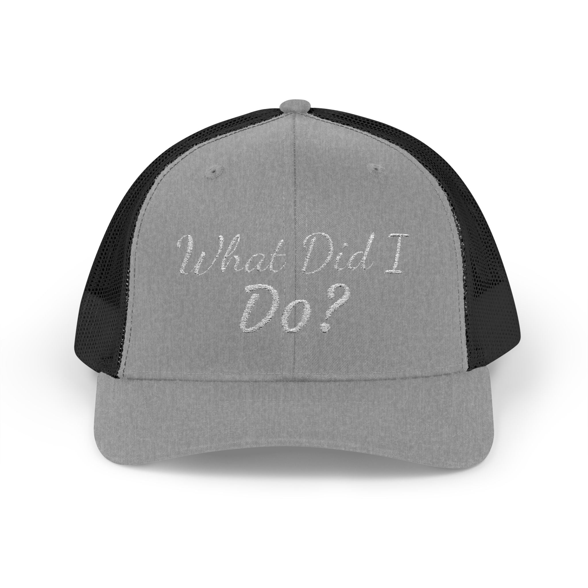 What Did I Do? Rhinestone Trucker Cap
