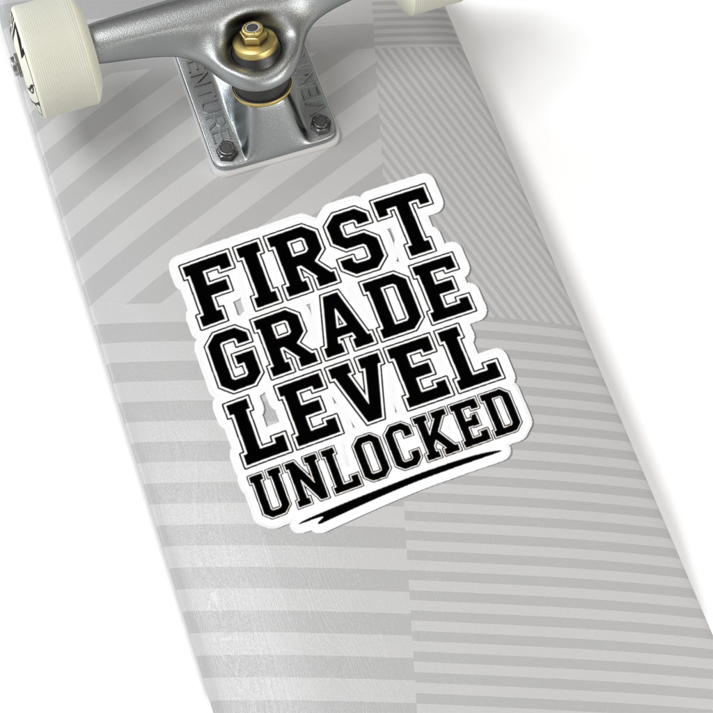 First Grade Level Unlocked Sticker - First Day of School Gift