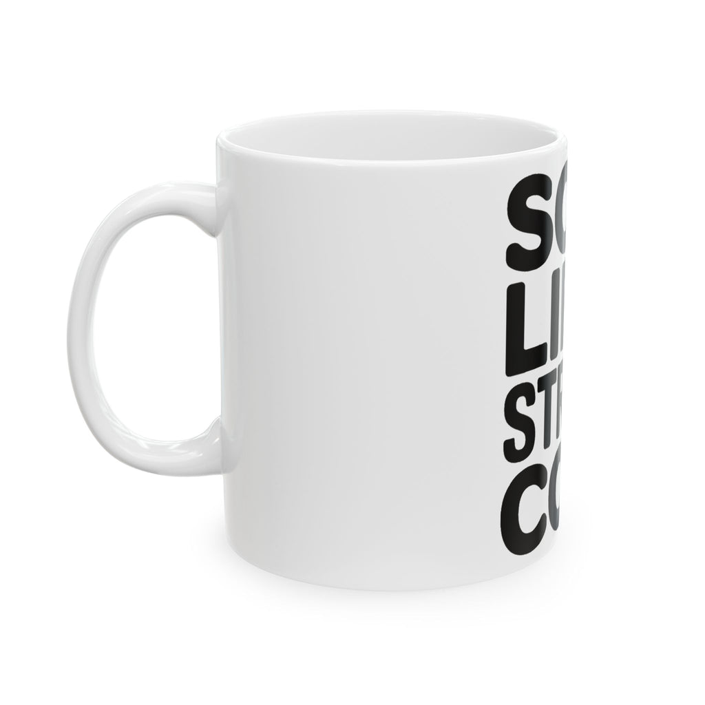 Soft Life Strong Core Coffee Mug Pilates Princess Aesthetic Gift