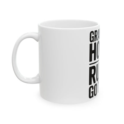 Grandpas House Where Rules Go To Die Coffee Mug Gift for New Grandpa