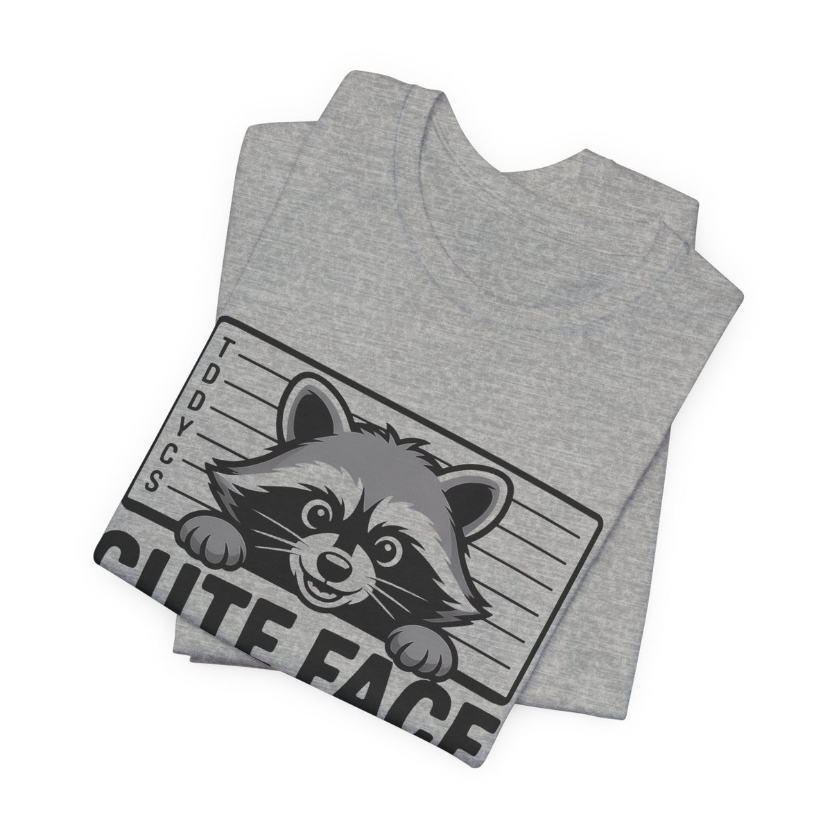 Funny Raccoon Shirt Cute Face Criminal Record Trash Panda Gift
