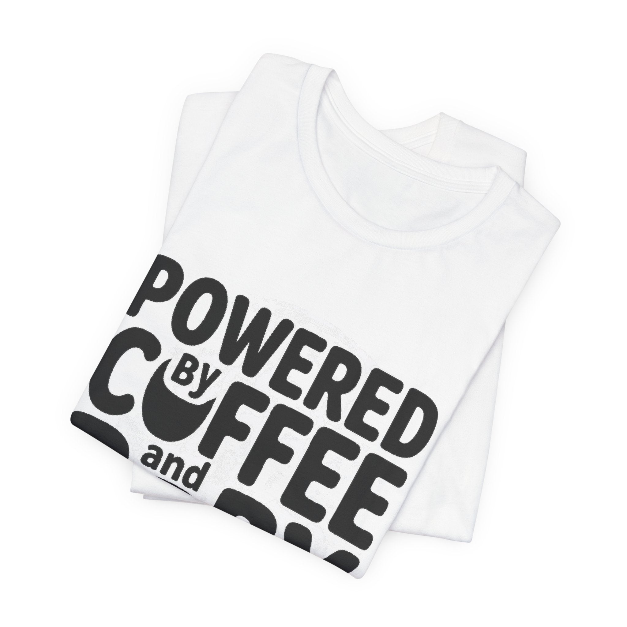 Powered By Coffee And Baby Giggles Shirt Funny New Mom Gift