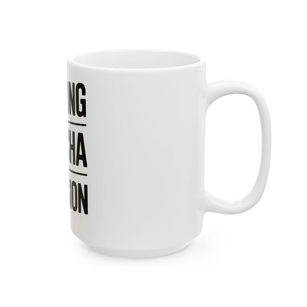 Running On Matcha And Delusion Coffee Mug - Funny Matcha Lover Gift