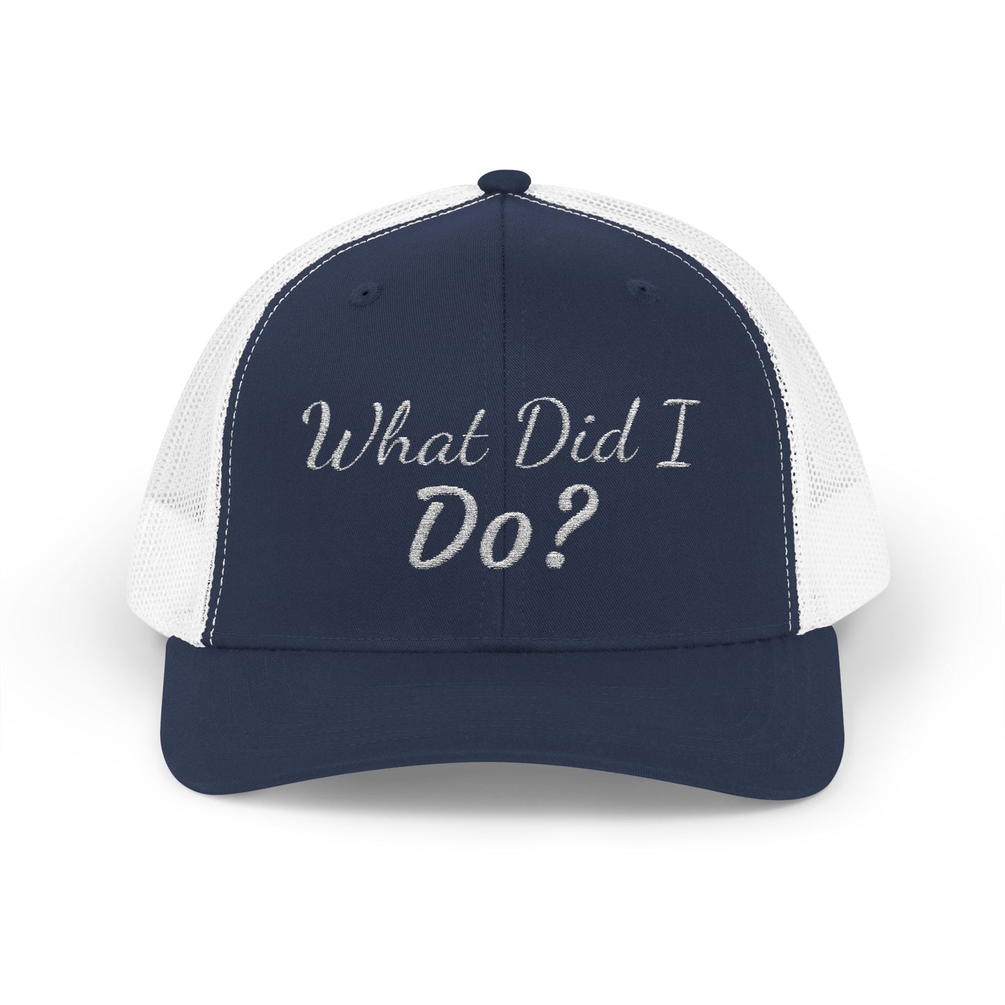 What Did I Do? Rhinestone Trucker Cap