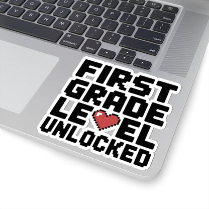First Grade Level Unlocked Sticker - First Day of School Gift