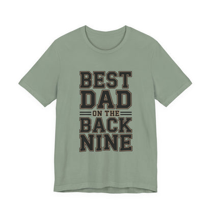 Funny Golf Shirt Best Dad On The Back Nine - Father's Day Gift