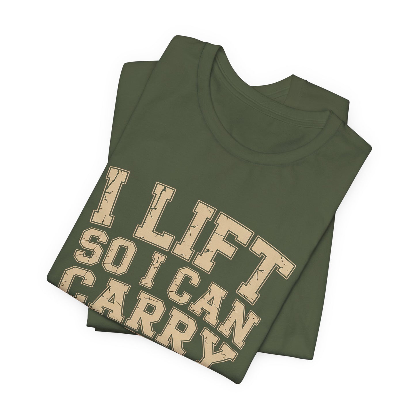 Funny Gym Shirt I Lift So I Can Carry Her Shopping Bags - Husband Gift