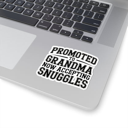 Promoted To Grandma Sticker - New Grandmother Gift Baby Announcement