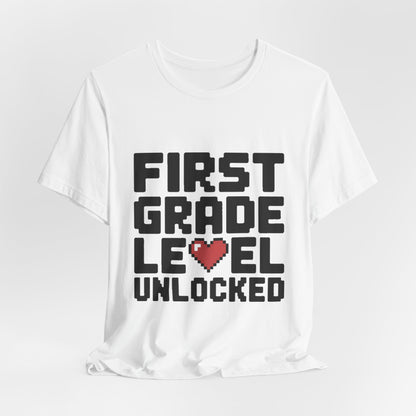 First Grade Level Unlocked Shirt - First Day of School Gift