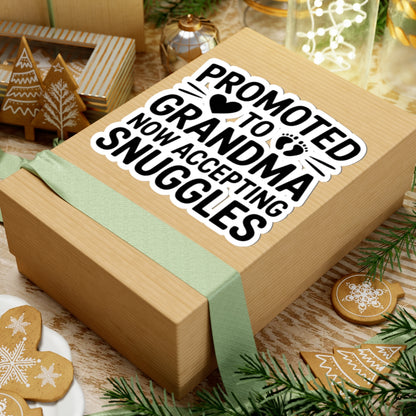 Promoted To Grandma Sticker | New Grandma Gift Pregnancy Reveal