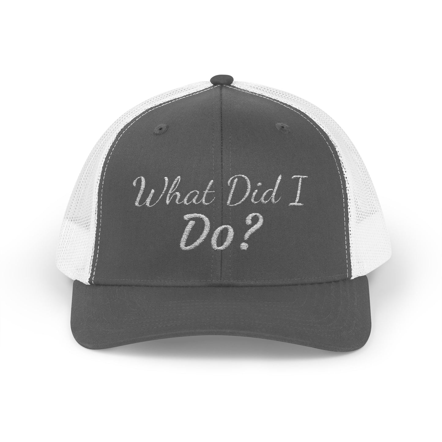 What Did I Do? Rhinestone Trucker Cap