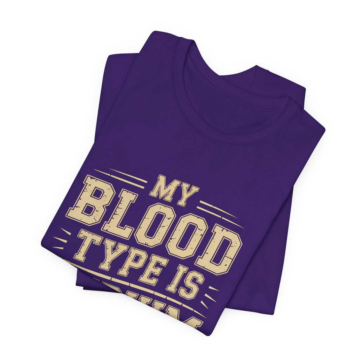 Funny Coffee Shirt My Blood Type Is Medium Roast Coffee Lover Gift