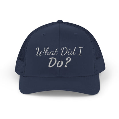 What Did I Do? Rhinestone Trucker Cap