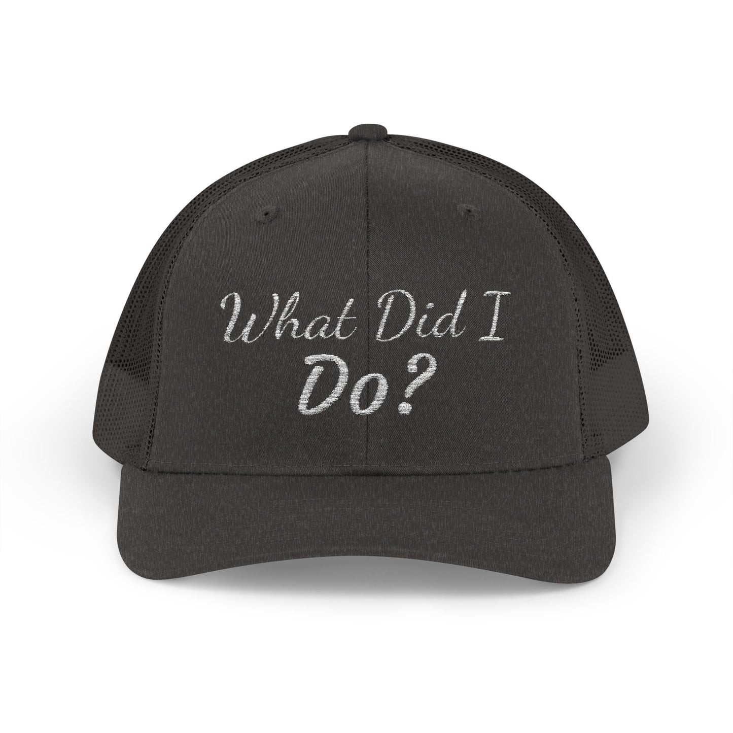 What Did I Do? Rhinestone Trucker Cap