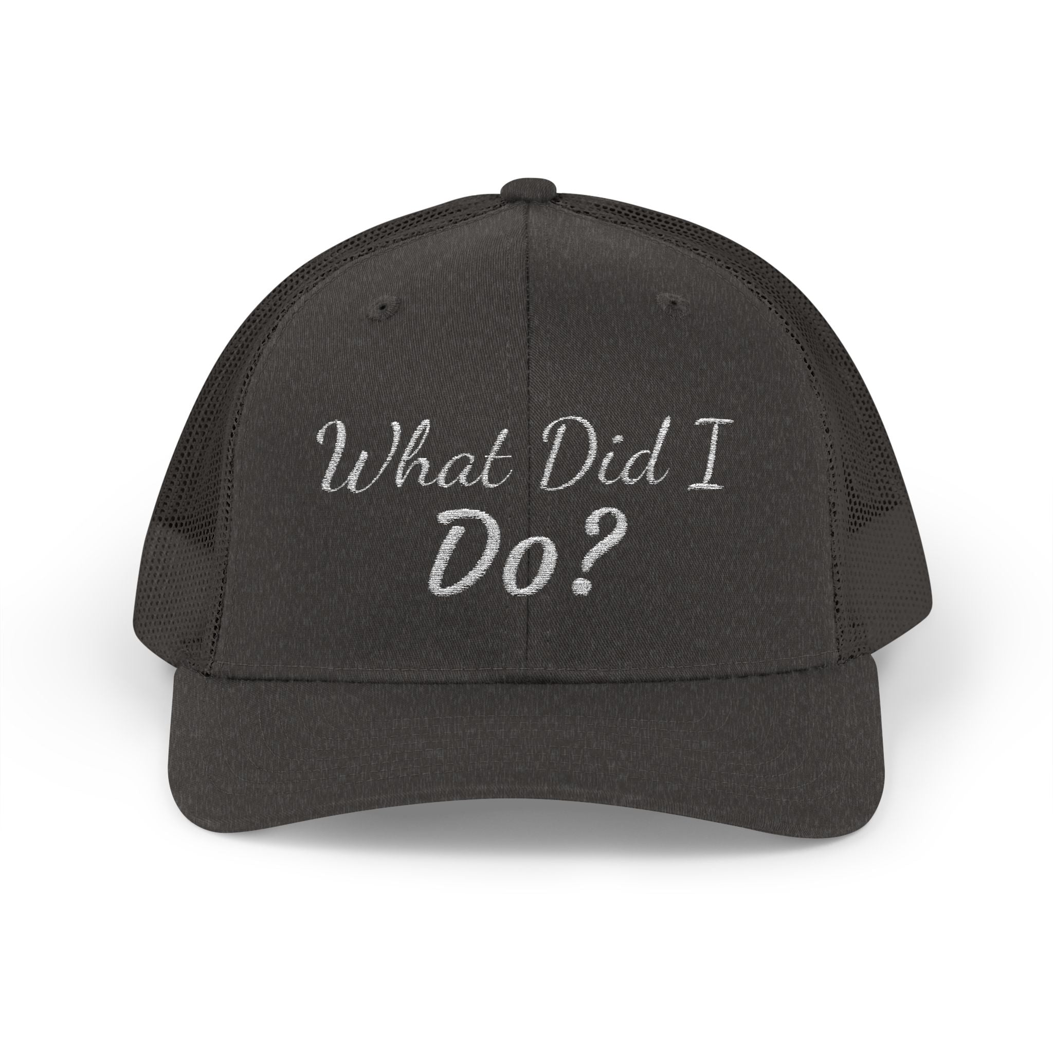 What Did I Do? Rhinestone Trucker Cap