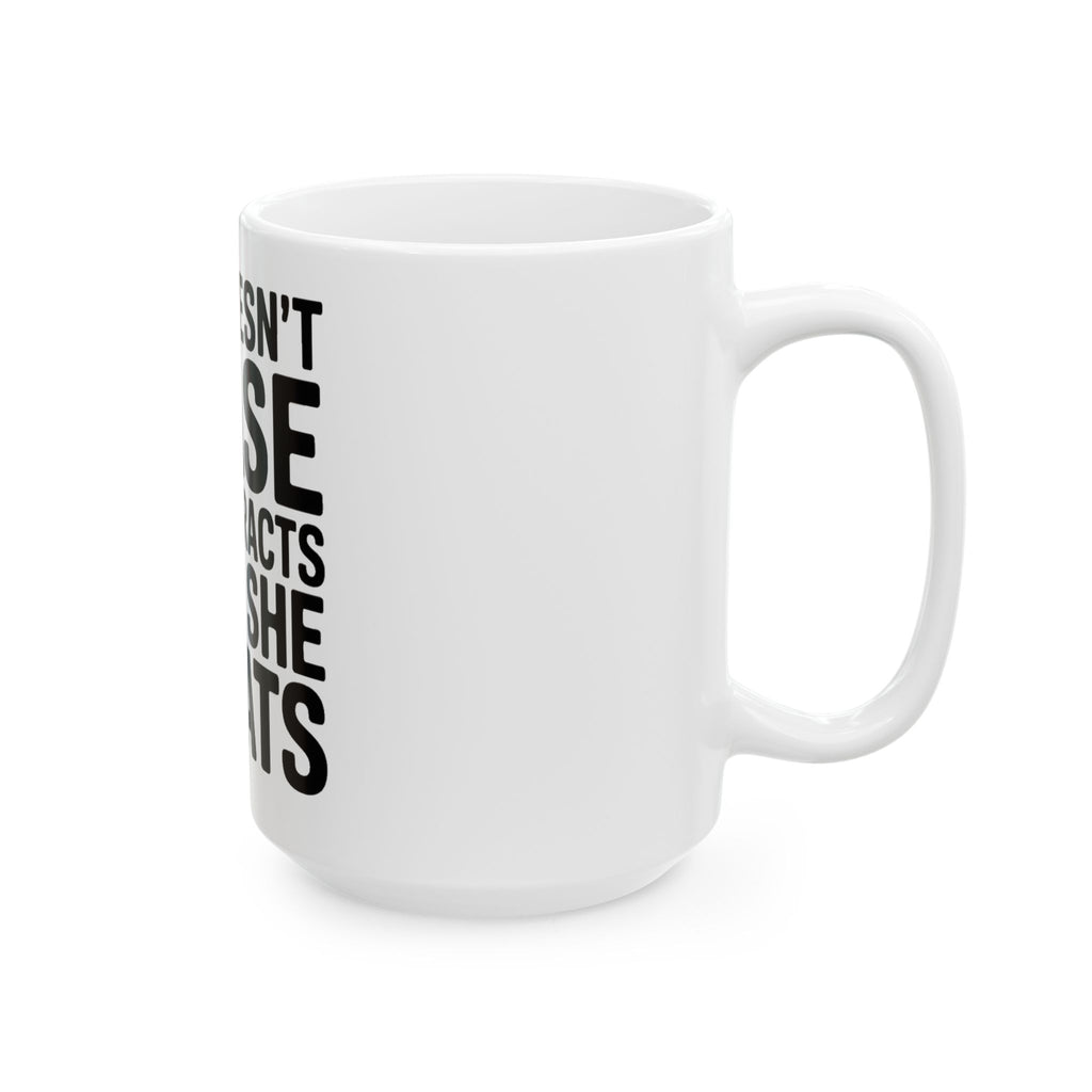 She Doesn't Chase She Attracts What She Squats Coffee Mug Gym Buddy Gift