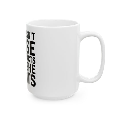 She Doesn't Chase She Attracts What She Squats Coffee Mug Gym Buddy Gift