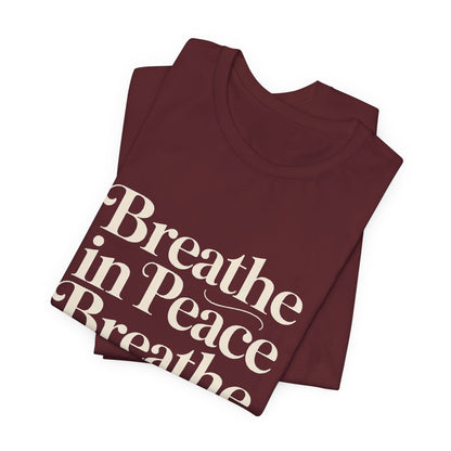 Breathe In Peace Breathe Out Bullshit Shirt Funny Yoga Gift