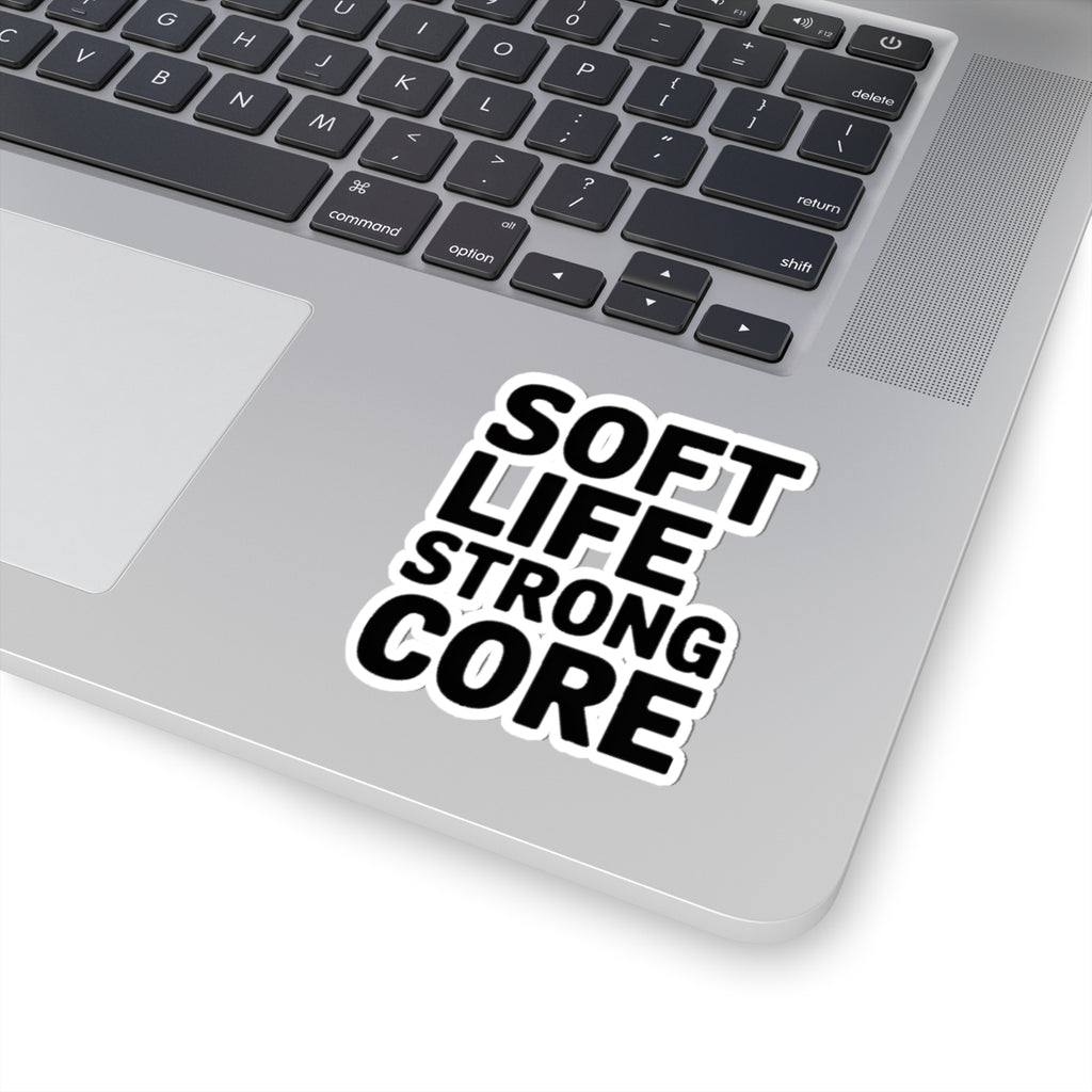 Soft Life Strong Core Sticker Pilates Lover Gift Clean Girl Aesthetic