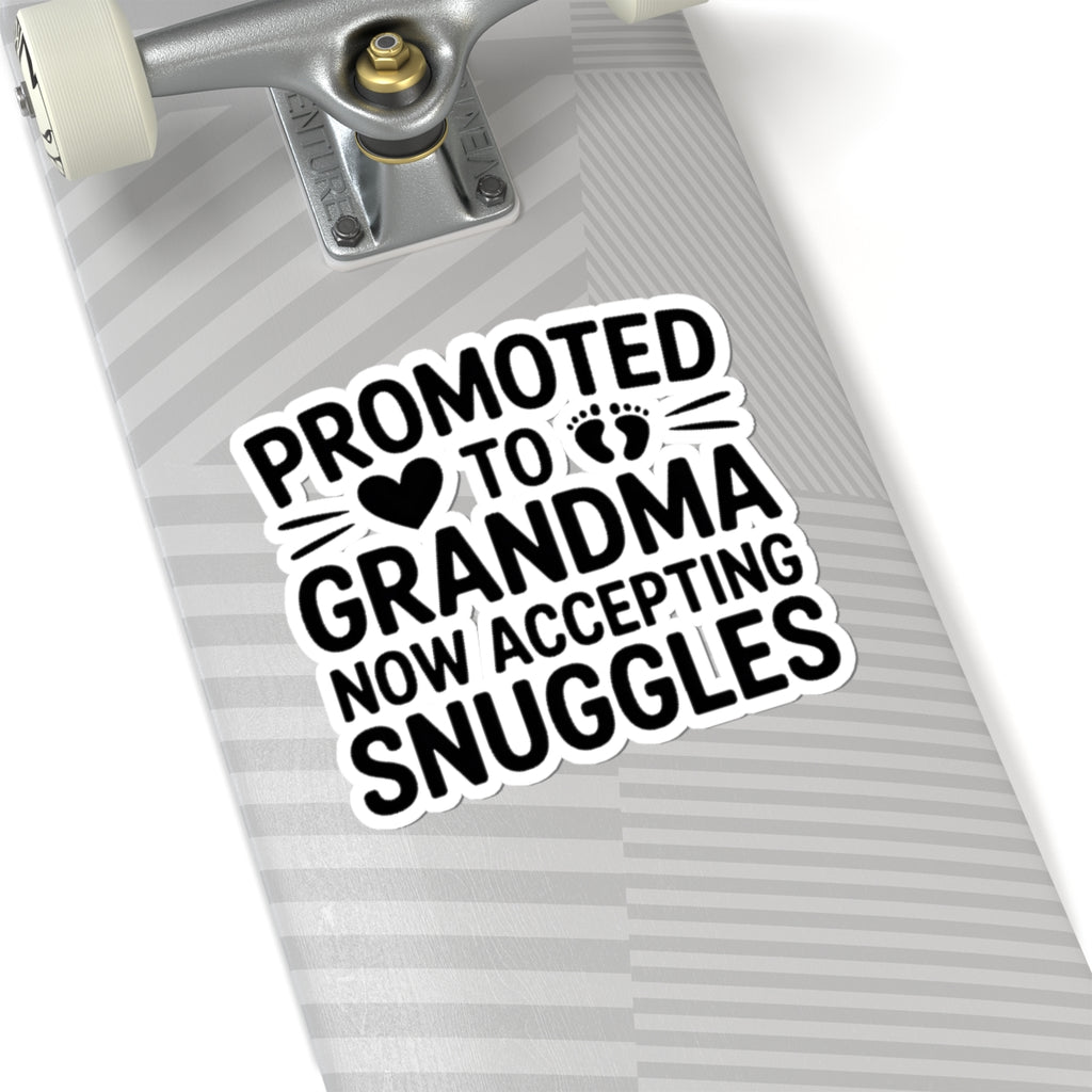 Promoted To Grandma Sticker | New Grandma Gift Pregnancy Reveal