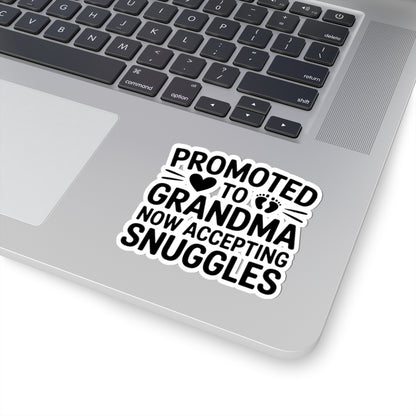Promoted To Grandma Sticker | New Grandma Gift Pregnancy Reveal