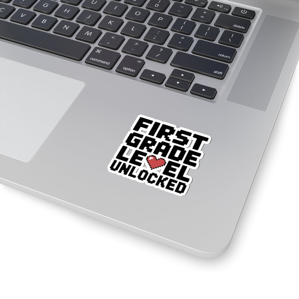 First Grade Level Unlocked Sticker - First Day of School Gift