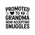 Promoted To Grandma Sticker | New Grandma Gift Pregnancy Reveal