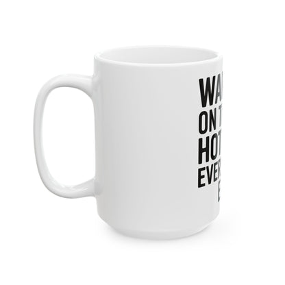 Funny Yoga Coffee Mug Warrior On The Mat Hot Mess Everywhere Else Gift