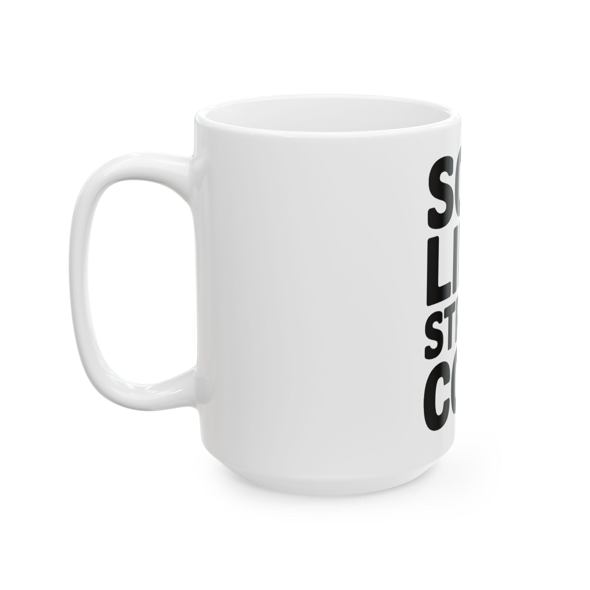 Soft Life Strong Core Coffee Mug Pilates Lover Gift Clean Girl Aesthetic