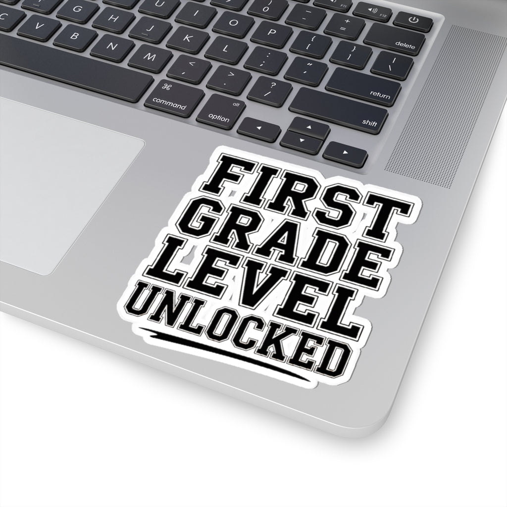 First Grade Level Unlocked Sticker - First Day of School Gift