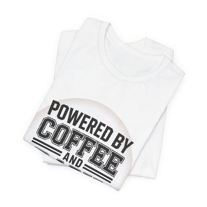 Powered By Coffee And Baby Giggles Retro Shirt New Mom Gift