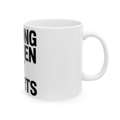 Strong Women Soft Hearts Coffee Mug - Empowerment Gift for Her Gym Lover