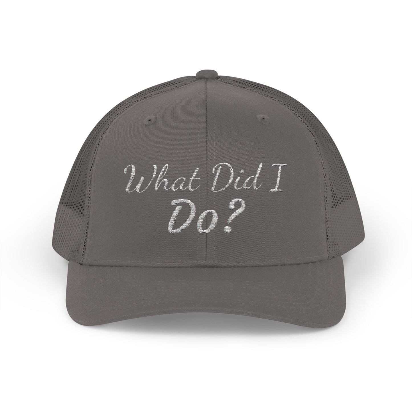 What Did I Do? Rhinestone Trucker Cap