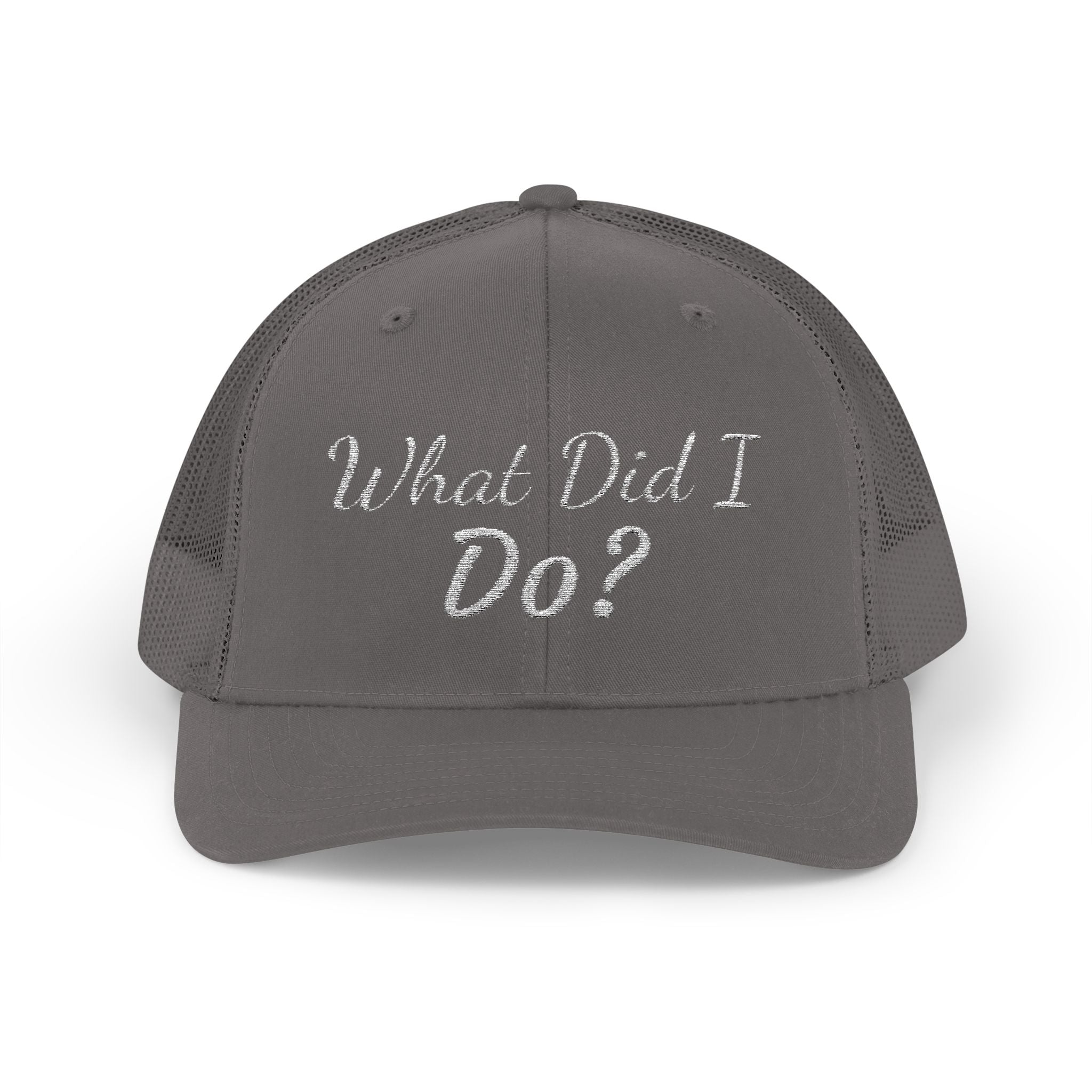 What Did I Do? Rhinestone Trucker Cap