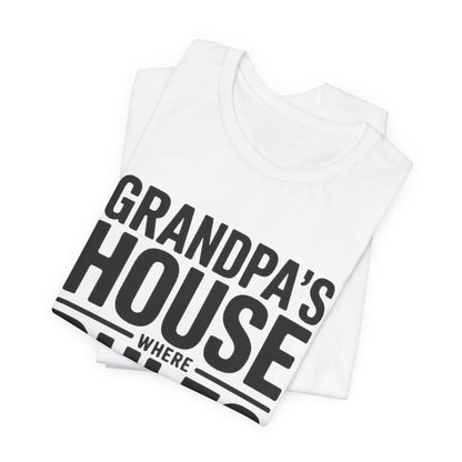 Grandpas House Where Rules Go To Die Shirt Gift for New Grandpa