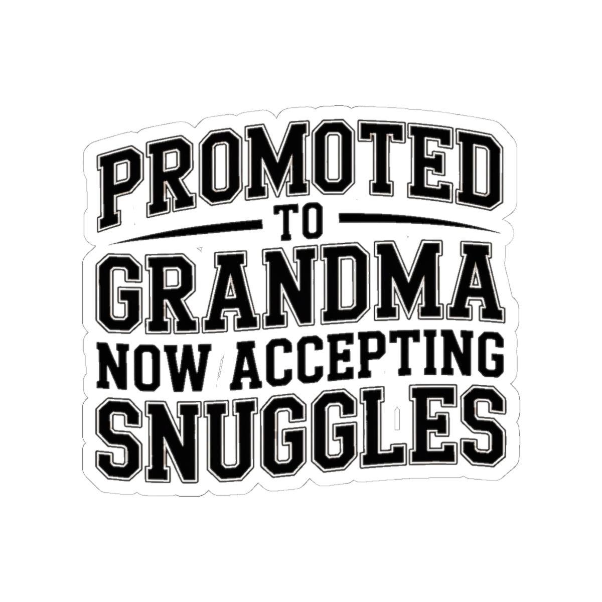 Promoted To Grandma Sticker - New Grandmother Gift Baby Announcement