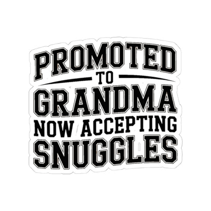 Promoted To Grandma Sticker - New Grandmother Gift Baby Announcement