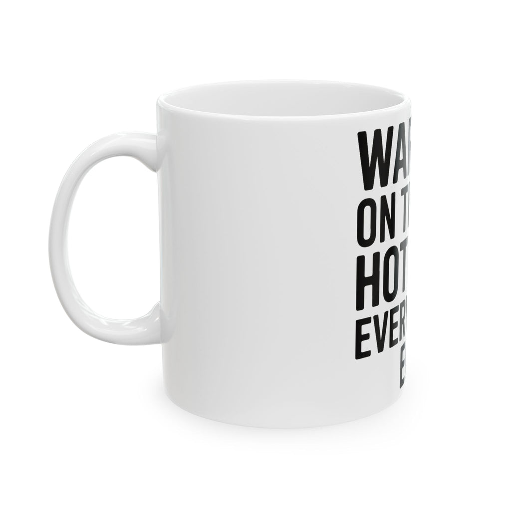 Funny Yoga Coffee Mug Warrior On The Mat Hot Mess Everywhere Else Gift