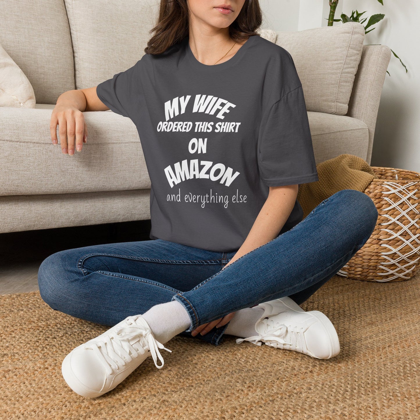 My Wife Ordered This Shirt on Amazon T‑Shirt — Funny Husband Gift