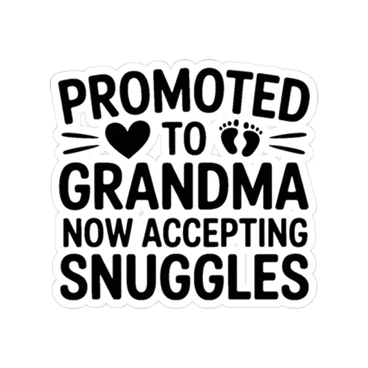Promoted To Grandma Sticker | New Grandma Gift Pregnancy Reveal