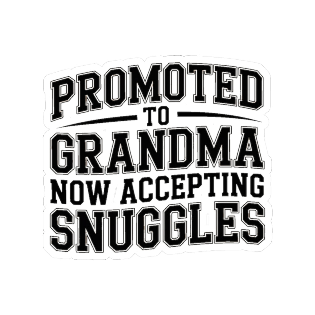 Promoted To Grandma Sticker - New Grandmother Gift Baby Announcement