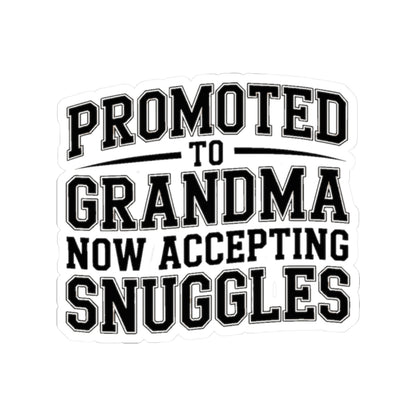 Promoted To Grandma Sticker - New Grandmother Gift Baby Announcement