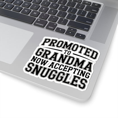 Promoted To Grandma Sticker - New Grandmother Gift Baby Announcement
