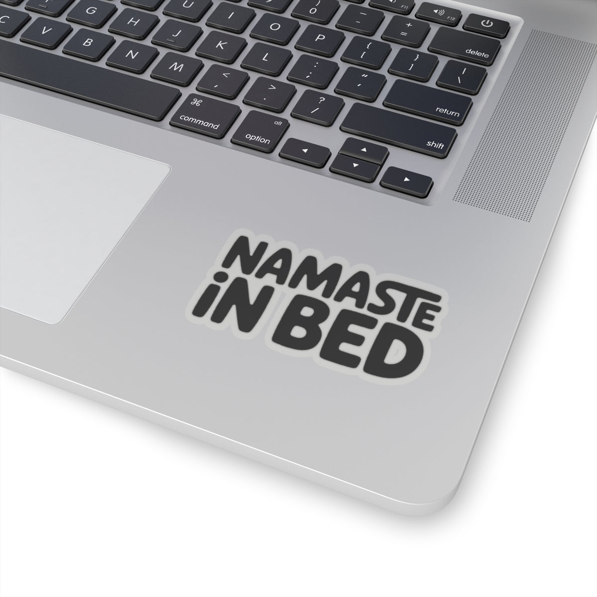 Namaste In Bed Sticker Funny Yoga Lover Gift Sarcastic Yogi Tee