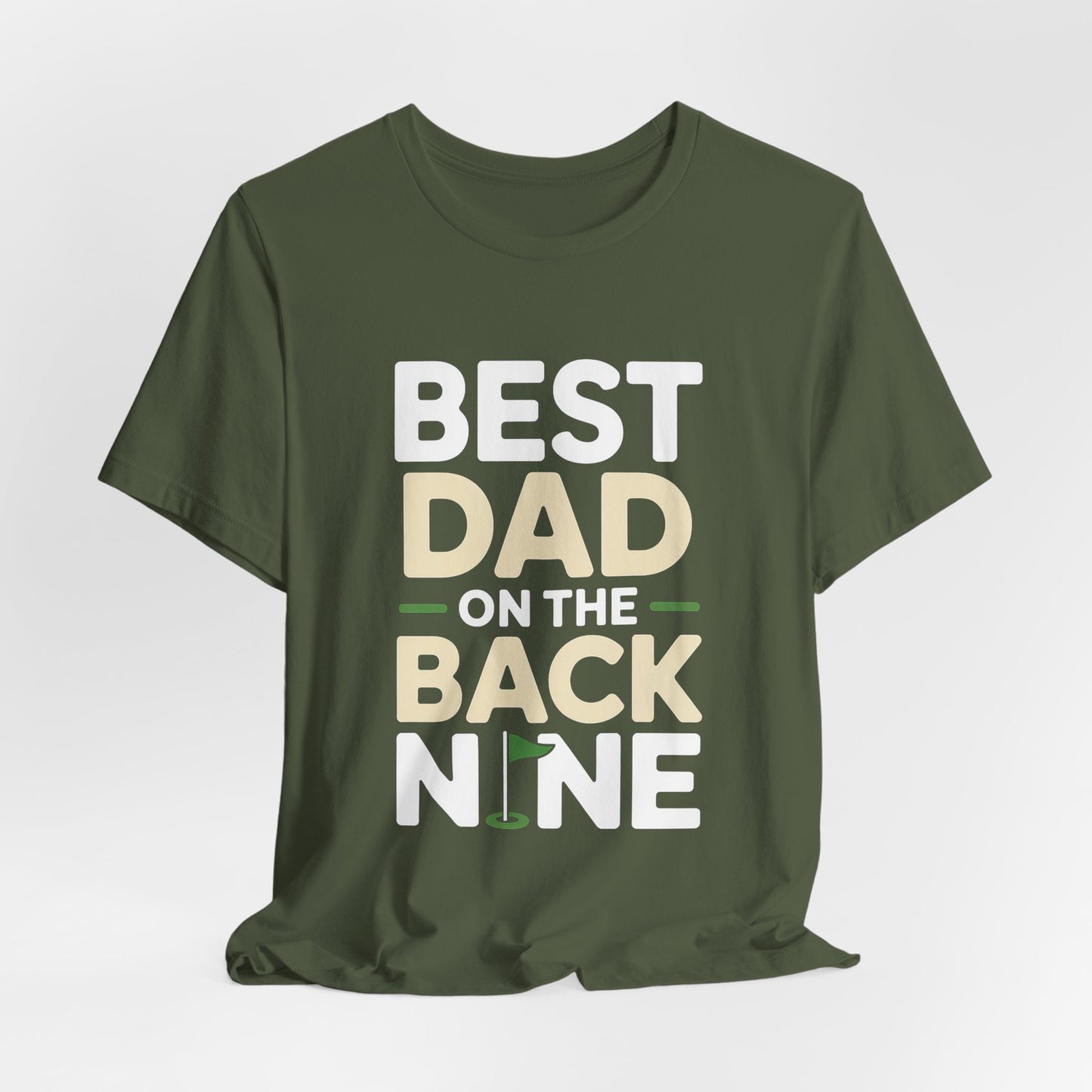 Funny Golf Shirt Best Dad On The Back Nine - Father's Day Gift