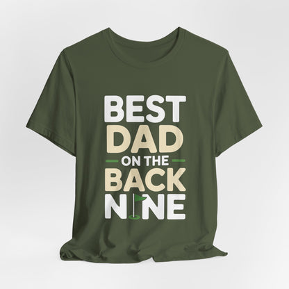 Funny Golf Shirt Best Dad On The Back Nine - Father's Day Gift